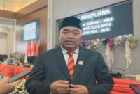 Politisi PKS Kota Batu, Nurudin Muhammad Hanifah, saat memberikan keterangan terkait pengawasan pembangunan gudang tani yang bersumber dari APBD. (Foto Dok Ho/RadarBangsa.co.id)