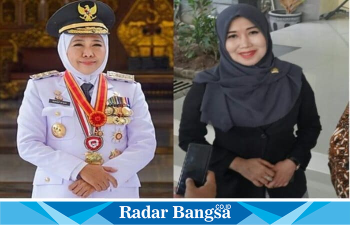 Ketua IKA Unair terpilih, Khofifah Indar Parawansa (kiri), bersama anggota DPD RI asal Jawa Timur, Lia Istifhama (kanan) (Foto Dok Ho/RadarBangsa)