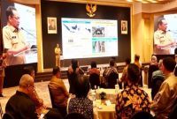 Bupati Banyuwangi Ipuk Fiestiandani bersama jajaran saat menghadiri penandatanganan SKB perizinan tenaga medis dan tenaga kesehatan melalui MPP Digital Nasional di Jakarta, Selasa (9/9/2025). (Foto Dok Ho/RadarBangsa.co.id)