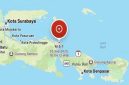 Peta lokasi pusat gempa bumi magnitudo 5,7 yang mengguncang Banyuwangi, Jawa Timur, Kamis (25/9/2025) sore. (Foto Istimewa)