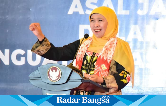 Gubernur Jawa Timur Khofifah Indar Parawansa  (Foto Dok Ho/RadarBangsa.co.id)
