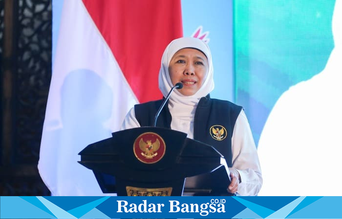 Gubernur Jawa Timur Khofifah Indar Parawansa (Foto Dok Ho/RadarBangsa.coid)
