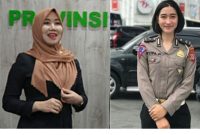 Anggota DPD RI Lia Istifhama (kiri)  dan anggota Polwan dalam momentum peringatan Hari Polisi Wanita (Polwan)  (Foto Dok Ho/RadarBangsa.co.id)