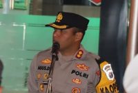 Kapolres Lamongan AKBP Agus Dwi Suryanto memimpin apel siaga bersama TNI, Polri, dan Pemkab Lamongan di halaman Mapolres, Sabtu malam (6/9/2025). (Foto Dok Ho/RadarBangsa.co.id)