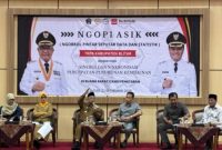 Bupati Blitar H. Rijanto membuka acara Ngopi Asik TKPK di Ruang Rapat Candi Penataran, Senin (22/9/2025). (Foto Dok Ho/RadarBangsa)