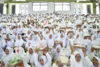 Ribuan ibu-ibu PKK dari seluruh desa dan kelurahan di Kabupaten Pasuruan memenuhi GOR Sasana Krida Anoraga Raci Bangil, Selasa (16/9/2025), (Foto Dok Ho/RadarBangsa.co.id)