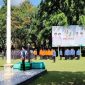 Wakil Bupati Bangkalan Moh. Fauzan Ja’far memimpin upacara peringatan Hari Jadi ke-80 Provinsi Jawa Timur di halaman Kantor Bupati Bangkalan, Senin (13/10/2025) (Foto Dok Ho/RadarBangsa.co.id)