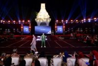 Bupati Banyuwangi Ipuk Fiestiandani membuka Banyuwangi Batik Festival 2025 di Gesibu Blambangan, Sabtu (19/10/2025). (Dok Foto Ho/RadarBangsa.co.id)