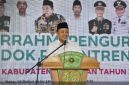 Bupati Pasuruan Rusdi Sutejo saat menghadiri silaturahim pengurus pondok pesantren se-Kabupaten Pasuruan di Aula RSNU (Foto Dok Ho/RadarBangsa.co.id)
