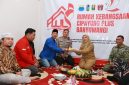 Bupati Banyuwangi Ipuk Fiestiandani bersama Forkopimda menghadiri peresmian Rumah Kebangsaan Cipayung Plus di Banyuwangi, Senin (13/10/2025). (Foto Dok Ho/RadarBangsa.co.id)
