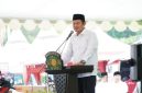 Bupati Lamongan Yuhronur Efendi menghadiri peringatan Hari Santri Nasional 2025 di Kawasan Gadjah Mada, Lamongan, Minggu (26/10/2025). (Foto Dok Ho/RadarBangsa.co.id)