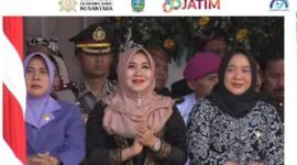 Anggota DPD RI asal Jawa Timur, Lia Istifhama, menghadiri peringatan Hari Jadi ke-80 Provinsi Jawa Timur di Surabaya, Sabtu (12/10/2025). (Foto Dok Ho/RadarBangsa.co.id)