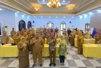 Sekretaris Daerah Kabupaten Pasuruan, Yudha Triwidya Sasongko, membuka kegiatan Evaluasi dan Desk Laporan Capaian Standar Pelayanan Minimal (SPM) Triwulan III Tahun Anggaran 2025 di Grand Palace Malang, Selasa (7/10/2025). (Foto Dok Ho/RadarBangsa.co.id)