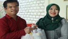 Anggota DPD RI Lia Istifhama menyerahkan bantuan kepada penghuni Rumah Rehab Ghana sebagai bentuk dukungan terhadap program pemulihan dan pemberdayaan mantan pengguna narkoba. (Foto Dok Ho/RadarBangsa.co.id)
