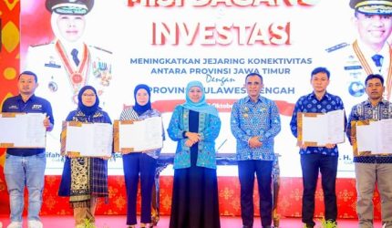 Gubernur Khofifah Pimpin Misi Dagang Jatim–Sulteng, Transaksi Fantastis Tembus Rp1,54 Triliun