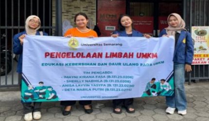 Mahasiswa USM Dampingi Restoran Semarang Kelola Limbah Ramah Lingkungan