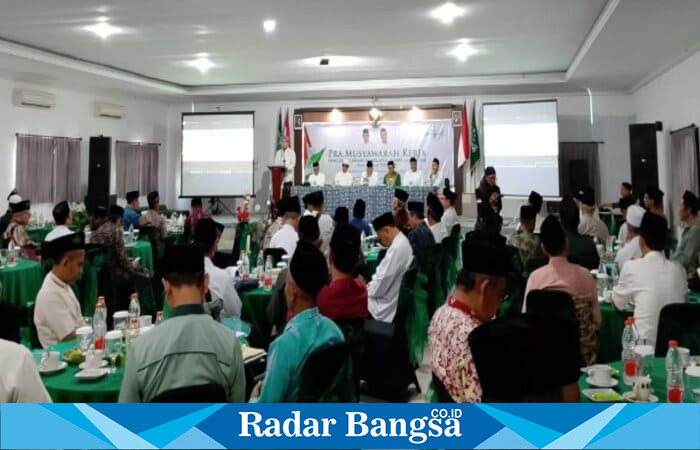 PCNU Lamongan langsung tancap gas usai menerima SK PBNU, dengan menggelar Musker perdana yang dihadiri lengkap jajaran pengurus dan banom. (Foto Dok Ho/RadarBangsa.co.id)
