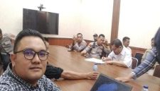 Manager Public Relations Head PT BSP Tbk Kisaran, Yudha Andriko, SH, memberikan klarifikasi atas tudingan tunggakan PBB senilai Rp150 miliar yang disebut tidak benar. (Foto: Joko) 
