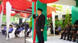 Wali Kota Probolinggo dr. Aminuddin memimpin upacara peringatan Hari Kesaktian Pancasila ke-60 di halaman kantor wali kota, Rabu (1/10/2025). (Foto Dok Ho/RadarBangsa.co.id)