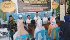 Personel Kodim 1606 Mataram bersama petugas DP2KBP3A Lombok Barat memberikan layanan KB dan penyuluhan kesehatan gratis bagi warga Desa Dasan Geria, Kecamatan Lingsar, dalam rangka program TMMD ke-126. (Foto Dok Ho/RadarBangsa.co.id)