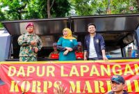 Gubernur Jawa Timur Khofifah Indar Parawansa menghadiri perayaan HUT ke-80 Korps Marinir TNI AL di Surabaya. (Foto Dok Ho/RadarBangsa.co.id)