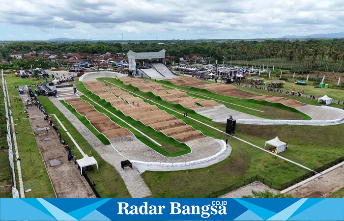 Sirkuit BMX Muncar menjadi venue utama Banyuwangi BMX Supercross 2025. (Foto Dok Ho/RadarBangsa.co.id)