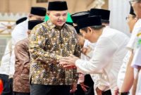 Bupati Pasuruan Rusdi Sutejo bersama jajaran Forkopimda menghadiri pengukuhan DPC PKDI Kabupaten Pasuruan masa bakti 2025–2030 di Pendopo Nyawiji Ngesti Wenganing Gusti, Rabu (12/11/2025) malam. (Foto Dok Ho/RadarBangsa.co.id)