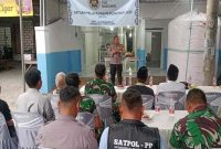 Kapolsek Tikung  AKP Anang Purwo Widodo,SH.,  serta jajaran terkait sebagai dukungan terhadap Program Makan Bergizi. (Foto Dok Ho/RadarBangsa.co.id)