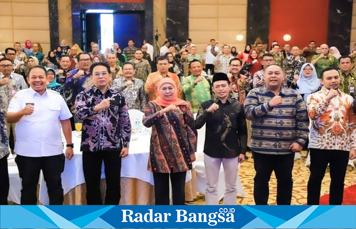 Gubernur Jawa Timur Khofifah Indar Parawansa hadir dalam Rakorwasda 2025 untuk mendorong penguatan peran APIP di seluruh daerah. (Foto Dok Ho/RadarBangsa.co.id)