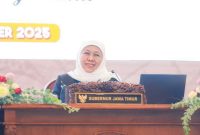 Gubernur Jawa Timur Khofifah Indar Parawansa memimpin Rapat Koordinasi Forkopimda Provinsi, Kabupaten/Kota, dan Forkopimcam se-Jawa Timur di Grand City Convex Surabaya, Selasa (4/11/2025) (Foto Dok Ho/RadarBangsa.co.id)