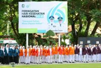 Upacara HKN ke-61 di Banyuwangi dipimpin Bupati Ipuk Fiestiandani. (Foto Dok Ho/RadarBangsa.co.id)