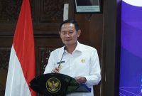 Bupati Lamongan Yuhronur Efendi saat membuka seminar dan sosialisasi Undang-Undang KUHP bersama Forkopimda di Pendopo Lokatantra. (Foto Dok Ho/RadarBangsa.co.id)