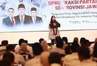 Rakor dan Bimtek Gerindra Jawa Timur di Banyuwangi, dihadiri Bupati Ipuk Fiestiandani. (Foto Dok Ho/RadarBangsa.co.id)