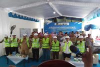 Kapolres Jombang AKBP Ardi Kurniawan memimpin acara groundbreaking SPPG Perak di Kecamatan Perak, Jombang, Senin (29/12/2025). (Foto Dok Ho/RadarBangsa.co.id)