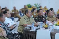 Bupati Asahan Taufik Zainal Abidin Siregar saat membuka sosialisasi penerapan pidana kerja sosial bagi pelaku pidana di lingkungan Pemkab Asahan. (Foto Dok Ho/RadarBangsa.co.id)
