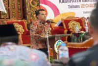 Bupati Bangkalan Lukman Hakim bersama Wakil Bupati dan jajaran saat Forum Konsultasi Publik RKPD 2027 di Gedung Merdeka Bangkalan, Kamis (29/1/2026). (Foto Dok Ho/Nul-RadarBangsa.co.id)