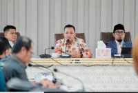 Bupati Pasuruan Rusdi Sutejo bersama pimpinan DPRD saat audiensi dengan fraksi DPR RI membahas konflik agraria Lekok–Nguling. (Foto Dok Ho/RadarBangsa.co.id)