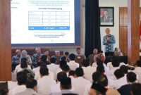 Rahmat Danu Andika menyampaikan sosialisasi tahapan lanjutan Perlindungan Sosial Digital di Pendopo Banyuwangi, Jumat (23/1/2026). (Foto Dok Ho/Nul-RadarBangsa.co.id)