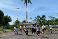 Atlet drumband mengikuti seleksi tahap kedua PDBI Jember di JSG, Sabtu (31/1/2026). (Foto Dok Ho/Herry-RadarBangsa.co.id)