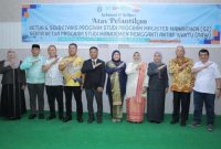 Wakil Bupati Asahan Rianto menyampaikan dukungan Pemkab Asahan terhadap penguatan Program Magister Manajemen Fakultas Ekonomi Universitas Asahan. (Foto Dok Ho/RadarBangsa.co.id)