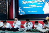Bupati Bangkalan Lukman Hakim dan Wabup Fauzan Ja’far saat Safari Ramadan dan refleksi setahun kepemimpinan, Senin (23/2/2026). (Foto Dok Ho/RadarBangsa.co.id)