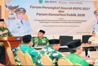 Bupati Pasuruan Rusdi Sutejo membuka Forum Konsultasi Publik 2026 dan RKPD 2027 di Bangil, Kamis (19/2/2026). (Foto Dok Ho/RadarBangsa.co.id)