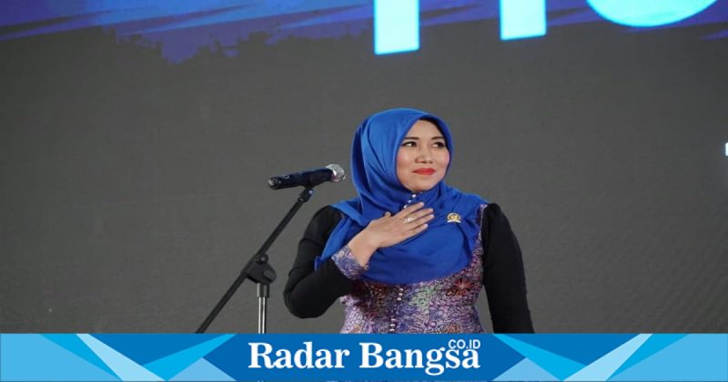Anggota DPD RI Lia Istifhama saat menghadiri peluncuran Fluence.id di Surabaya, Senin (16/02/2026). (Foto Dok Ho/RadarBangsa.co.id)