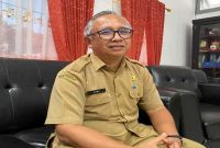 Kepala Dinas Perkimtan Pacitan Heru Tunggul saat memaparkan program 280 paket jalan lingkungan 2026, Kamis (26/2/2026). (Foto Dok Ho/RadarBangsa.co.id)