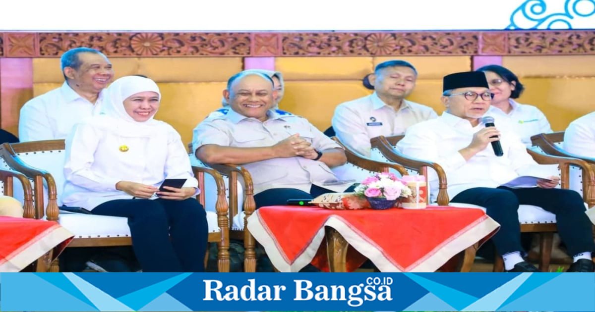Gubernur Khofifah dan Menko Pangan Zulhas saat Rakor MBG di Surabaya, Kamis (19/2/2026). (Foto Dok Ho/RadarBangsa.co.id)