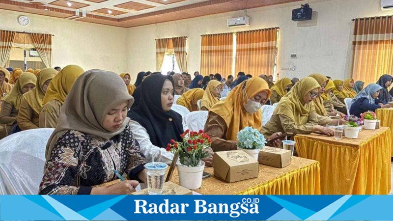 Workshop pembelajaran deep learning guru SMP se-Jombang di Gedung PGRI, Senin (9/2/2026). (Foto Dok Ho/RadarBangsa.co.id)
