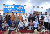 Bupati Pasuruan, Wali Kota Pasuruan, dan Wakil Bupati menghadiri tasyakuran HPN ke-80 PWI Pasuruan, Senin (9/2/2026). (Foto Dok Ho/RadarBangsa.co.id)