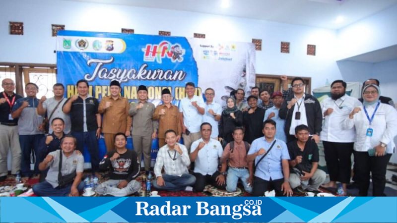Bupati Pasuruan, Wali Kota Pasuruan, dan Wakil Bupati menghadiri tasyakuran HPN ke-80 PWI Pasuruan, Senin (9/2/2026). (Foto Dok Ho/RadarBangsa.co.id)