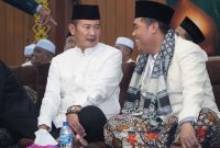 Bupati Lamongan Yuhronur Efendi saat menghadiri peringatan Isra Mikraj 1447 Hijriah di Masjid Agung Lamongan, Senin (9/2/2026). (Foto Dok Ho/RadarBangsa.co.id)
