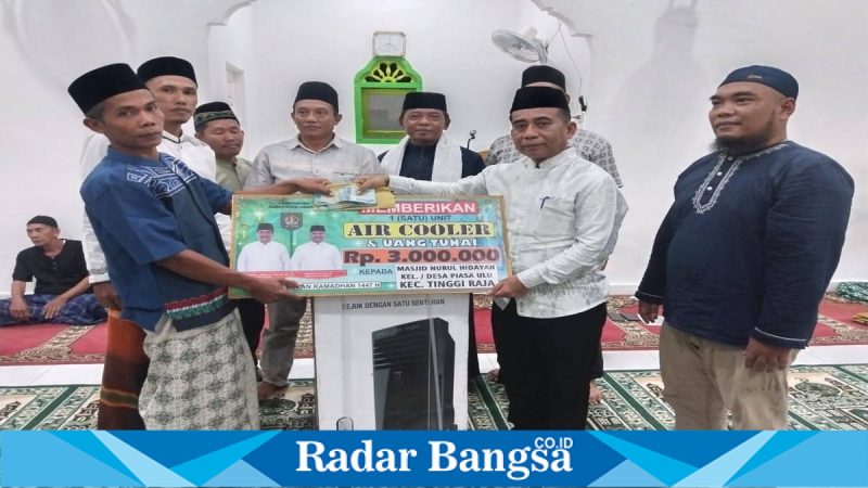 Kadis Pendidikan Asahan Musa Al Bakrie saat Safari Ramadan di Masjid Nurul Hidayah, Rabu (25/2/2026). (Foto Dok Ho/RadarBangsa.co.id)